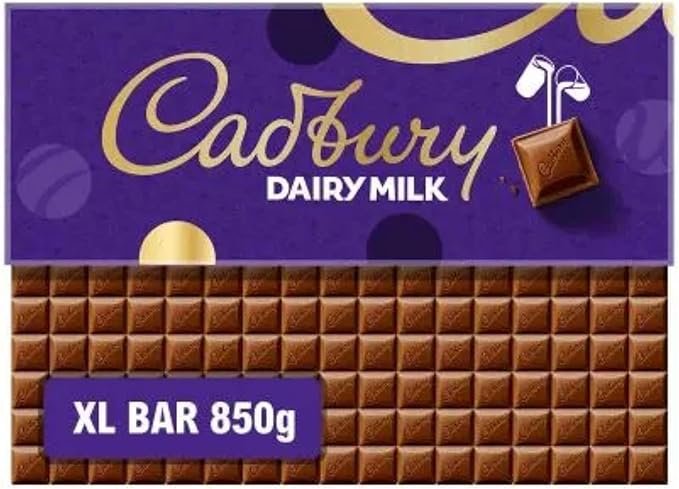 Cadbury Dairy Milk Chocolate Gift Bar, The Classic Creamy Taste, Perfect for Sharing or Gifting, Extra-Large, 850 g (Pack of 1)
