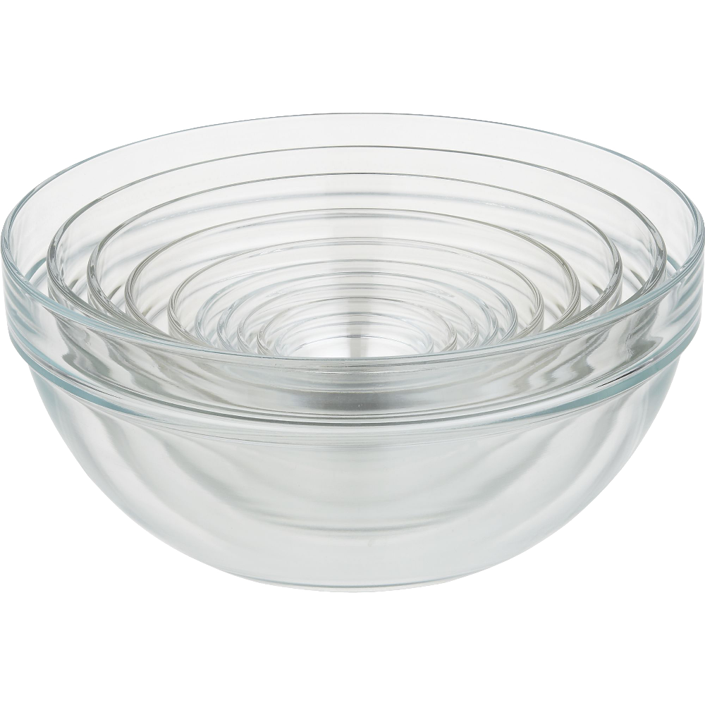 10 Piece 2.25 10.25 Inches Glass Nesting Bowl Set