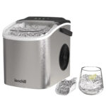 Ionchill Quick Cube Ice Machine, 26lbs/24hrs Portable Countertop Bullet Ice Maker