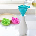 1Pcs Mini Silicone Funnel