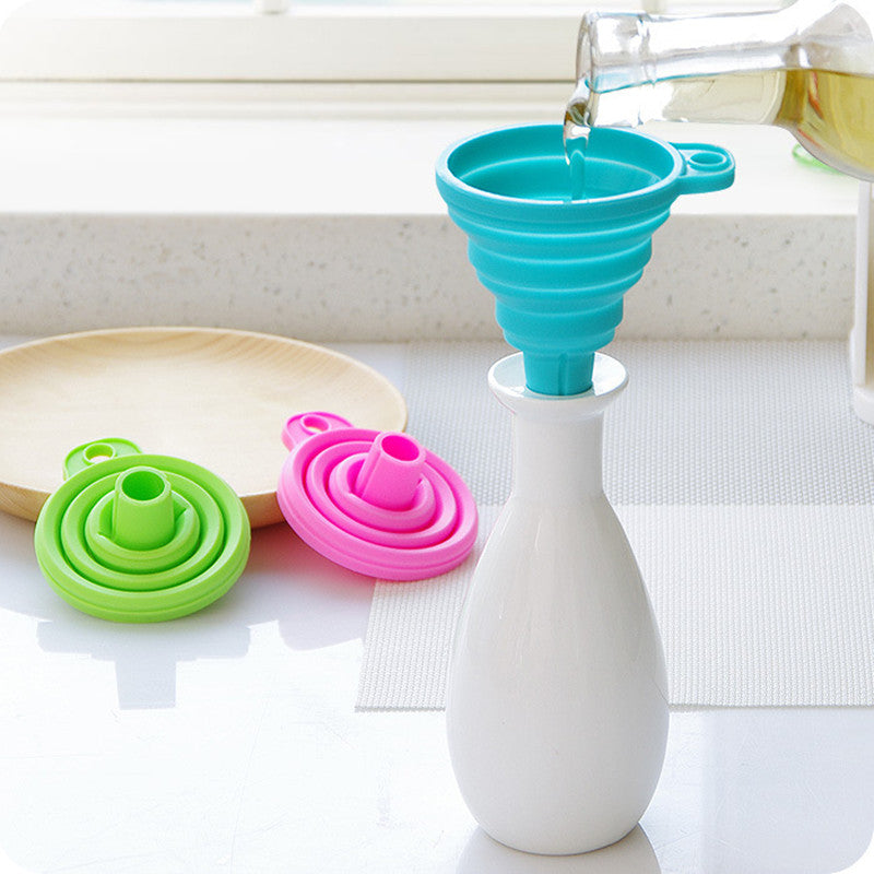 1Pcs Mini Silicone Funnel